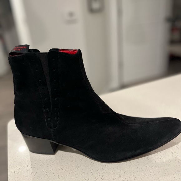 Jeffrey West Muse Boots in Black Suede, Men's size 12 - Picture 7 of 13